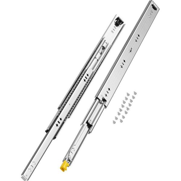 Guide Per Cassetti A Estrazione Totale 600 Mm - Guide Con Cuscinetti A Sfera - Guide Durevoli-image