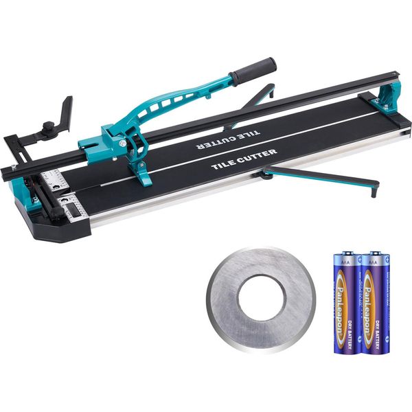 Succebuy Taglierina Manuale Per Piastrelle Da 800 Mm, Taglierina Per Ceramica Porcellanata Con Disco In Carburo Di Tungsteno, Posizionamento A Infrarossi, Piedini Antiscivolo, Binari Resistenti Per Professionisti E Principianti-image