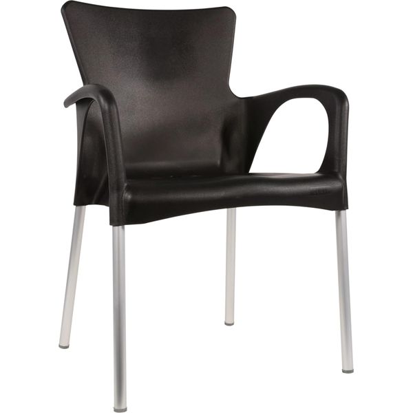 Sedia Impilabile - Nero - 52X55X85 Cm - Plastica-image