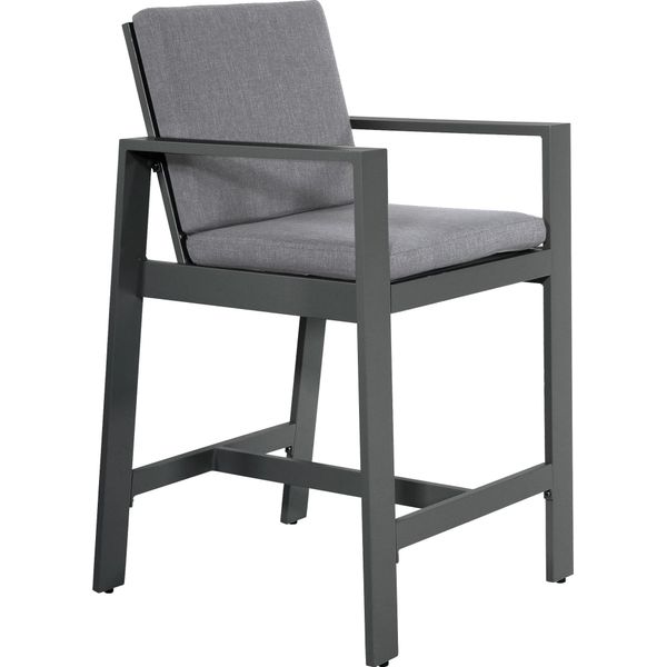 Sgabello Da Bar - 63X72X111 Cm - Alluminio - Antracite-image