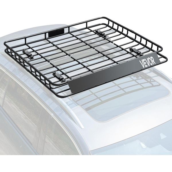 Cestello Portatutto Vevor Cestello Portatutto (1095 X 1270 X 105 Mm) In Lega Di Acciaio Inox, Carico Massimo 68 Kg, Adatto Per Portatutto Di Camion Suv-image
