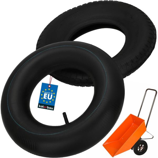 Kotarbau® Pneumatico Per Carriola Pneumatico Di Ricambio Con Camera D'aria A 4 Strati Pneumatico Per Carriola Con Camera D'aria Ruota Per Carriola Camioncino In Gomma Piena Pneumatico Per Carriola Gomma Piena Ruota Per Camioncino Ruota Di Ricambio Per Carriola-image