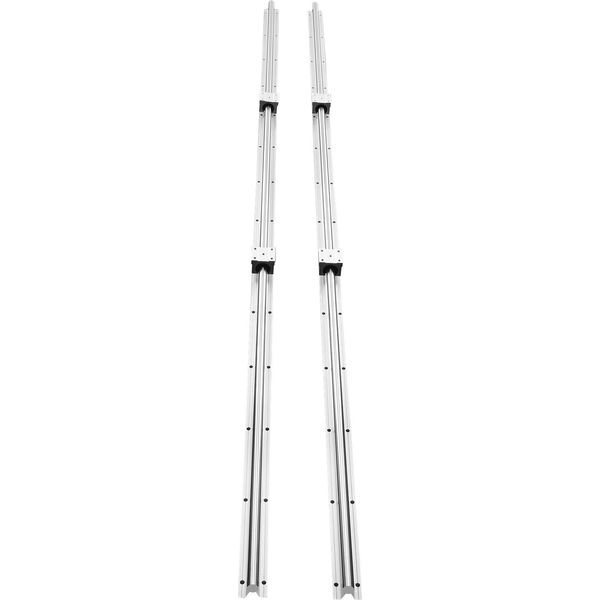 Succebuy Set Di Guide Lineari, SBR20 1800 Mm, 2X Guide SBR20 Da 70,9" E 4X Blocchi SBR20UU, Kit Di Guide Lineari Per Fresatrici Cnc E Progetti Fai Da Te"-image
