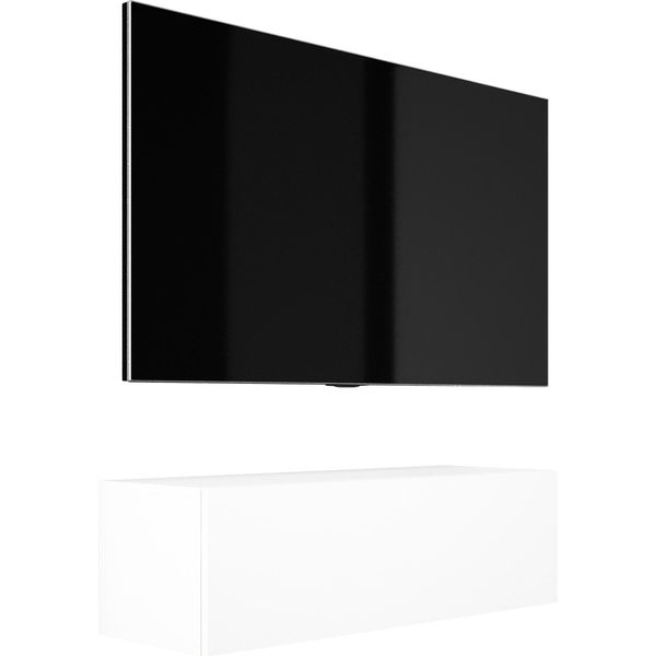 Cabinet Tv : Bianco Opaco, 100 X 34 X 32 Cm-image