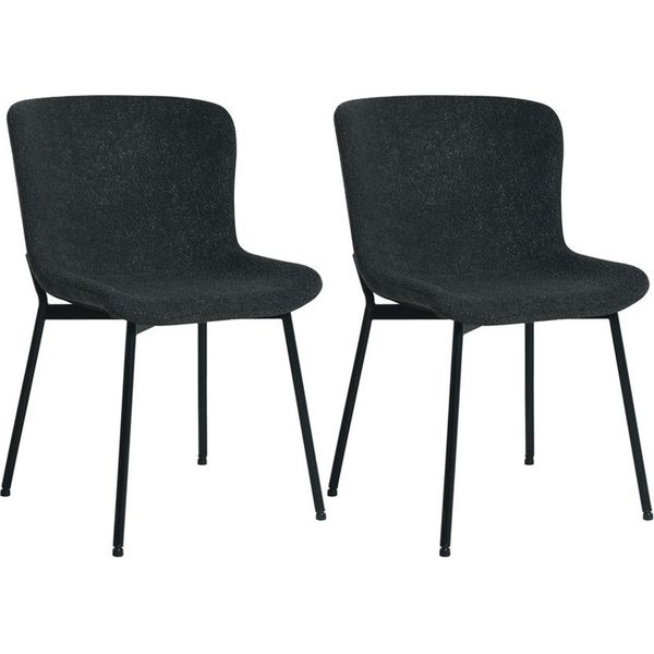Howhomely Sedie Da Cucina Set Di 2 Sedie Da Pranzo Grafite Sedie Moderne-image
