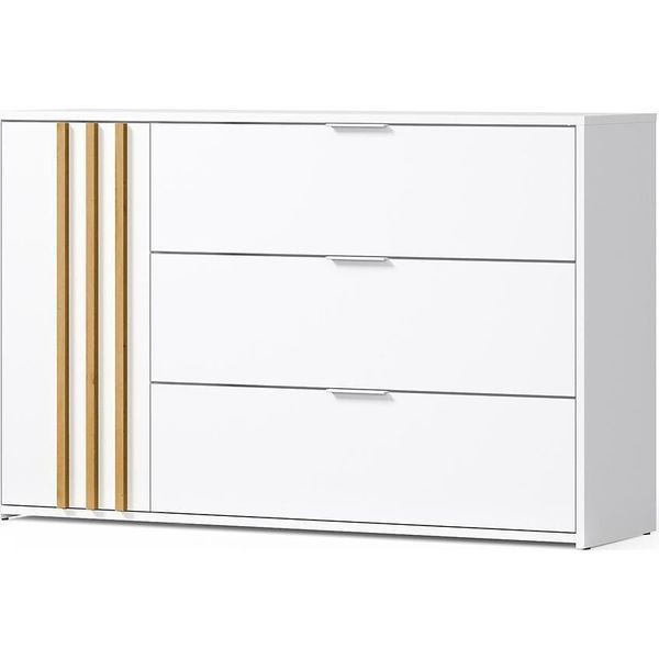 Cassettiera Combinata Turbo - Rovere Artigianale / Bianco-image