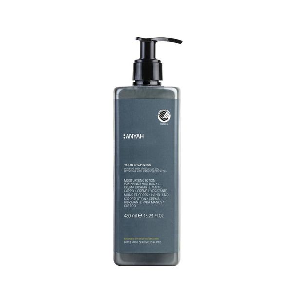Anyah Body Lotion 480 Ml - Vegan, Per Pelli Secche E Sensibili - Non Ricaricabile-image