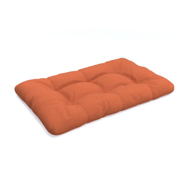 Pokar Cuscino Per Pallet Con Bella Trapuntatura Cuscino Per Divano In Pallet, Dimensioni: Cuscino Di Seduta 120 X 80, Colore: Arancione-image