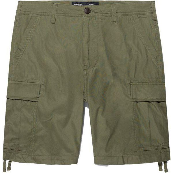 Vintage Industries Short Herren Davis Short Oliv Basics 100% Baumwolle L-image