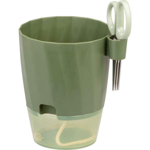 Vaso Strend Pro, Con Forbici, Colore Verde, 15,5X12,5X16 Cm-image