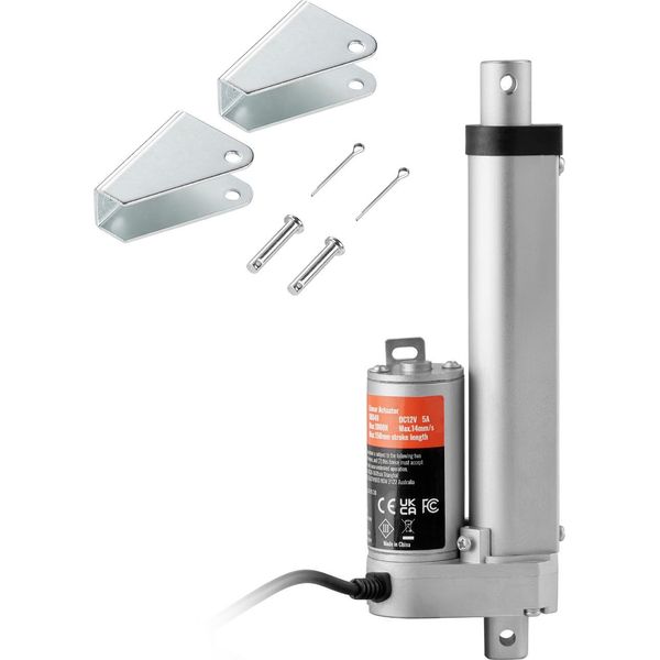 Succebuy Attuatore Lineare 12 V, 4 Pollici 330 Lbs/1500 N Attuatore Di Movimento Lineare Con Elevata Capacità Di Carico E Velocità Di 0,19 Pollici/S-image