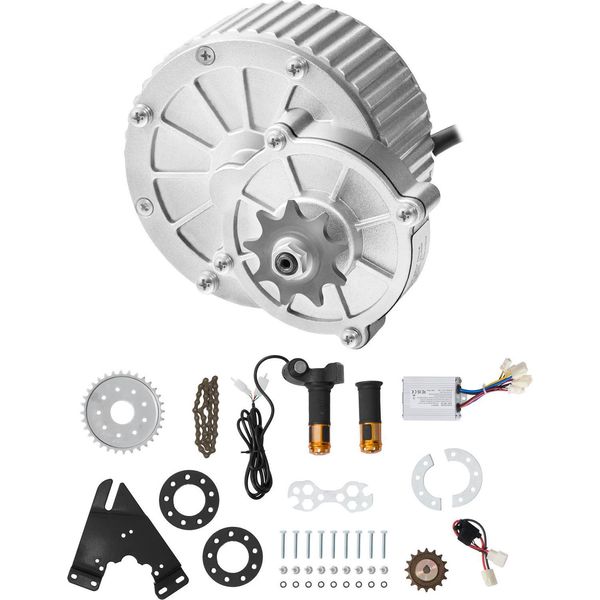 Succebuy Kit Motore Dc A Spazzole Elettriche Da 450 W - Motore Da 36 V 3000 Giri/Min Con Regolatore Di Velocità Migliorato-image