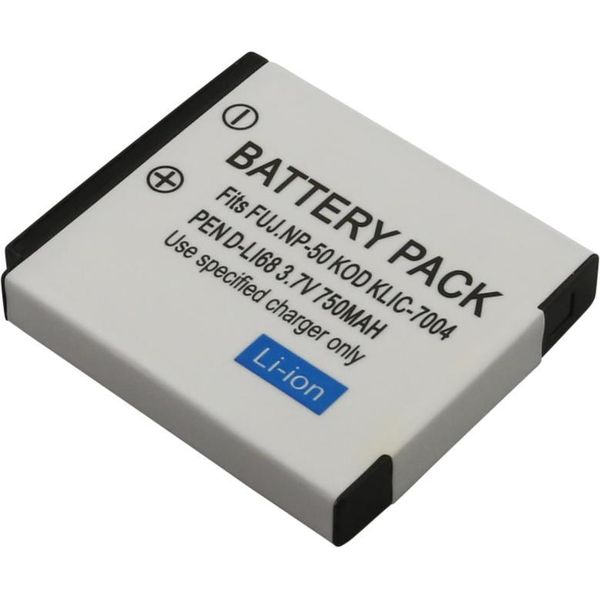 Avizar, Pentax D-Li 68 Batteria Agli Ioni Di Litio Per Fotocamera 3,7V 750Mah, Bianco-image