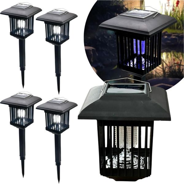 Blixtar 4X Insetticida Solare 2In1 Led Giardino Lanterna Luce Zanzare-image