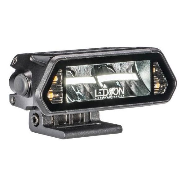 Barra Luminosa A Led - Ledson - Epix 5+ - Strobo - 5" - 12,8 Cm - Luce Di Posizione Bianca/Ambra - 10 Schemi Di Lampeggiamento - Guida"-image