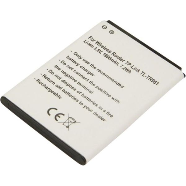 Avizar, Batteria Agli Ioni Di Litio 3,8V 1900Mah 7,2Wh Per Router Tp-Link M7350 / TL-TR961, Bianco-image