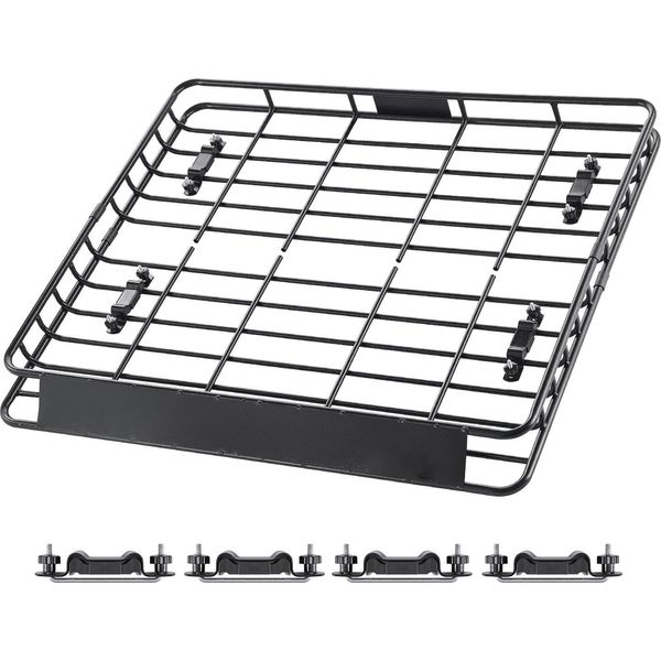 Succebuy Portapacchi Cesto Portabagagli Tetto Auto 1095X1270X105Mm Per Camion E Suv-image