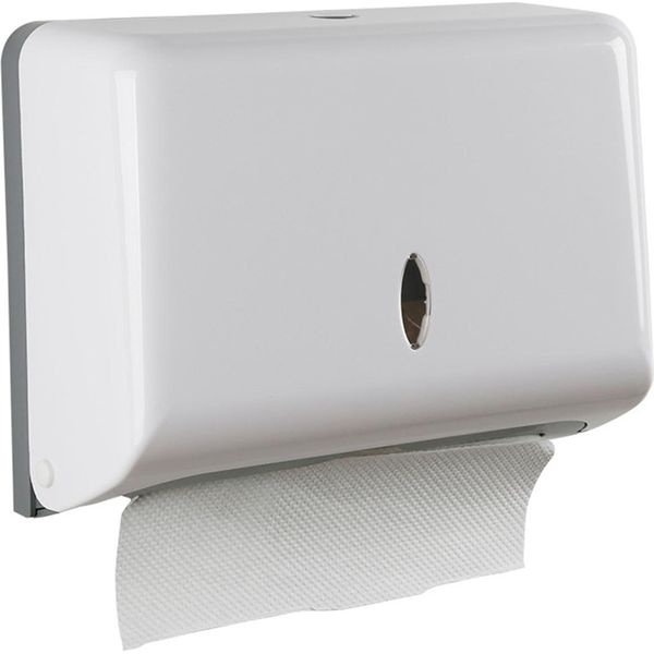Dispenser Per Asciugamani Di Carta Da Parete Z Fold Semplice Supporto Per Asciugamani Di Carta In Abs Per Salotti Wc Cucine Ospedali Bianco-image