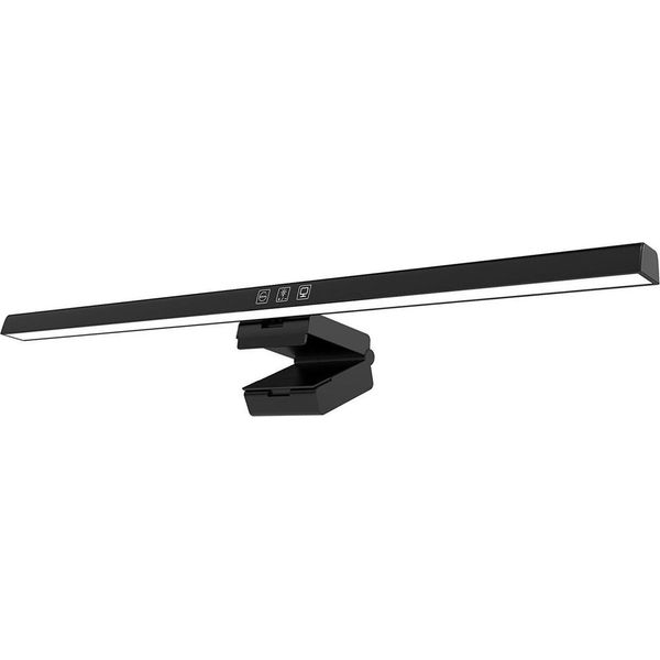 Barra Luminosa Del Monitor Del Computer Ridurre L'affaticamento Degli Occhi Touch Control Led Computer Monitor Lampada 60Min Timing Nero-image
