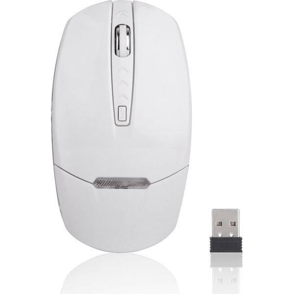 Mouse Wireless 2.4G Illuminato Inf - Bianco, Portatile E Silenzioso-image