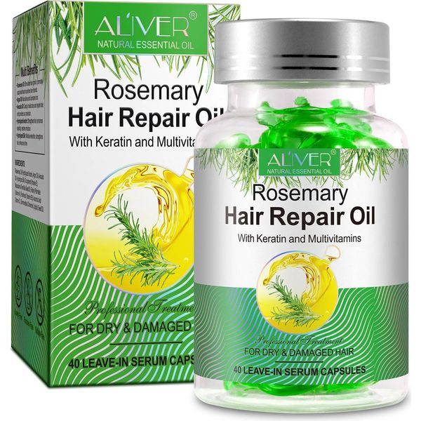 Capsule Di Olio Di Rosmarino Per Capelli Aliver - 40 Pz-image