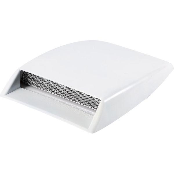 Auto Auto Decorativo Flusso D'aria In Ingresso Scoop Bonnet Ventiler Sticker Copertura Cappuccio Bianco Bianco-image