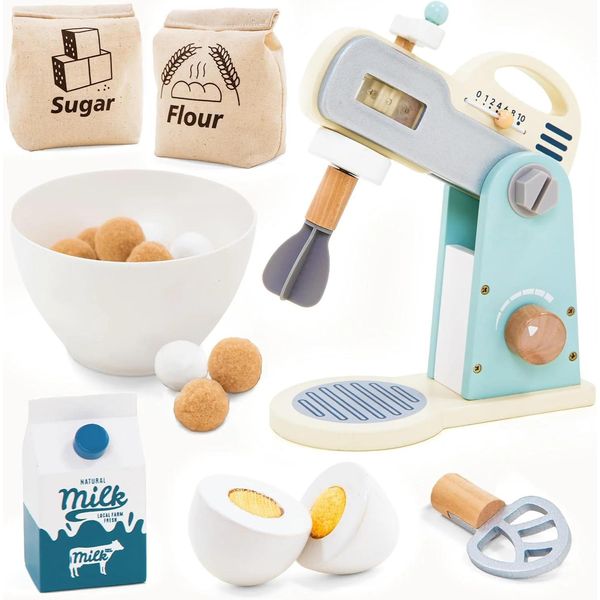 Umu® Set Di Frullatori Con Accessori 10 Pezzi - Cucina Per Bambini Da 2, 3, 4 E 5 Anni-image