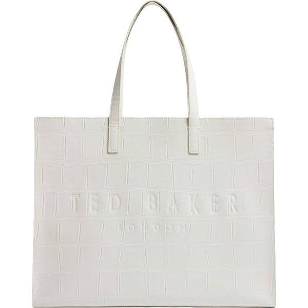 Ted Baker Borsa A Tracolla Croccel Croc Effect Icon Bag Ivory Avorio-image