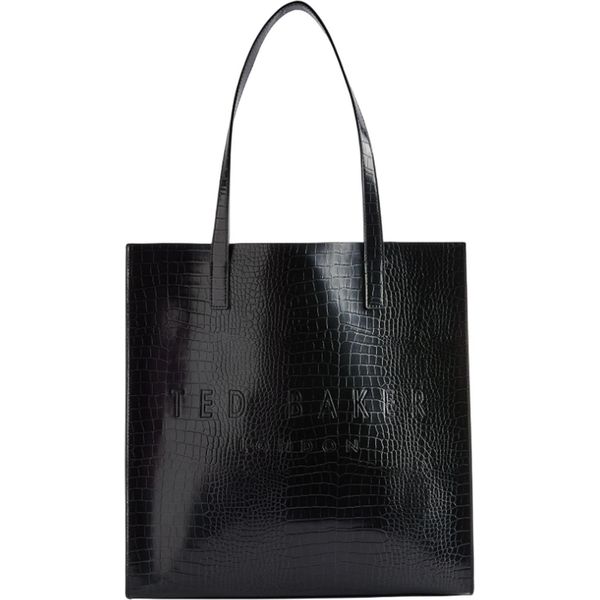 Ted Baker Borsa A Tracolla Croccon Croc Effect Icon Bag Jet - Black Nero-image
