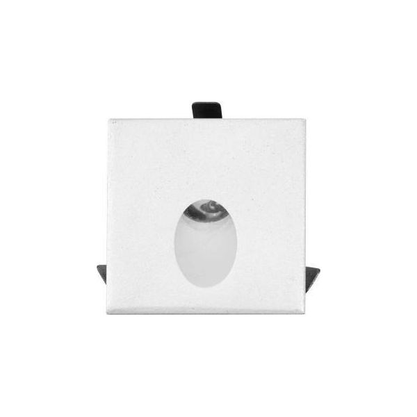Luky - Luce Da Incasso Segnapasso Led Beneito & Faure - 2W, Luce Calda 3200K, 65° - Faretto Da Incasso Quadrato Bianco-image