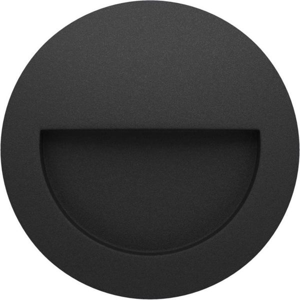 Beneito & Faure - Luce Da Incasso Segnapasso Led Mis R Wall 3W - Segnapasso Da Parete Rotondo IP65 Switch 2700K/3200K/4000K - Nero-image