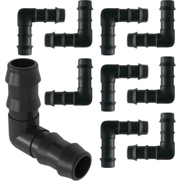 Set Di 10 Raccordi Angolari Per Linee Di Gocciolamento, Tubi Flessibili, Tubi, Connettori A Spina 16-image