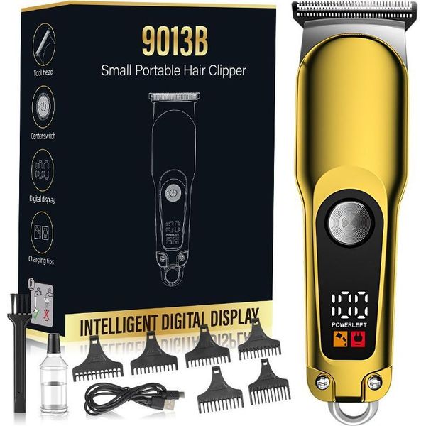 Inf Mini Tagliacapelli Portatile Elettrico Con Display Digitale Per Uomo Oro-image