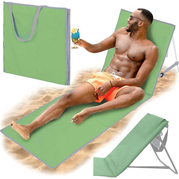 Sdraio Da Giardino Pieghevole Per Prendere Il Sole, Borsa Per La Spiaggia, Sdraio Leggera-image