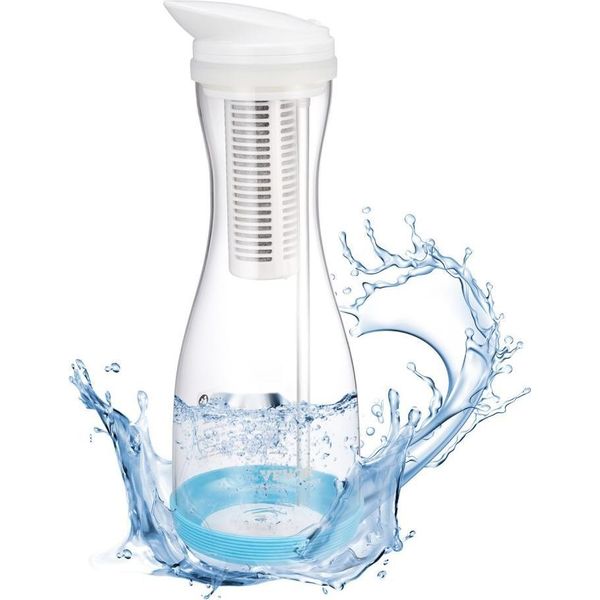 Caraffa Filtrante Per Acqua In Vetro - Caraffa Filtrante Per Acqua Da 6 Tazze - Sistema Di Filtraggio Dell'acqua Da 800L - Sistema Di Purificazione Dell'acqua-image