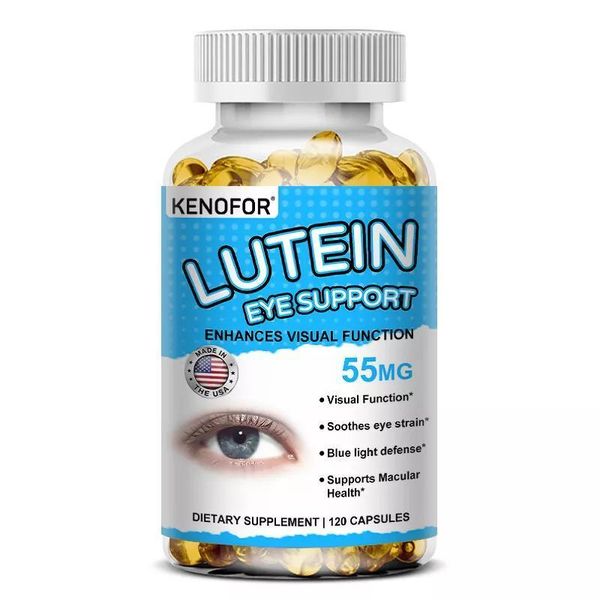 Lutein Eye Support 55Mg (120 Capsule) Integratore Alimentare, Salute Degli Occhi, Luteina E Zeaxantina, Visione, Occhi, Affaticamento Degli Occhi-image