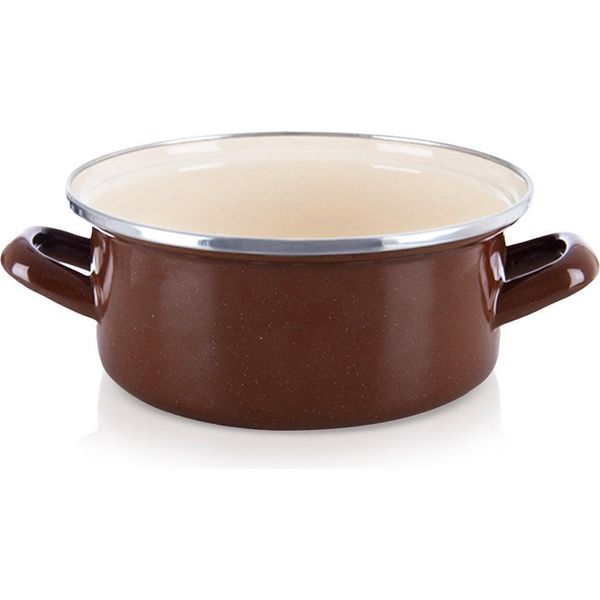 Orion | Casseruola - Marrone - 18,5 Cm - 1,6 L - Acciaio Smaltato - Adatto All'induzione-image
