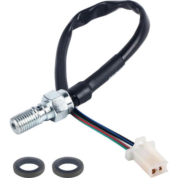 M10X1,25 Tubo Olio Moto Universale Pompa Idraulica Interruttore Luce Freno Posteriore (#01)-image
