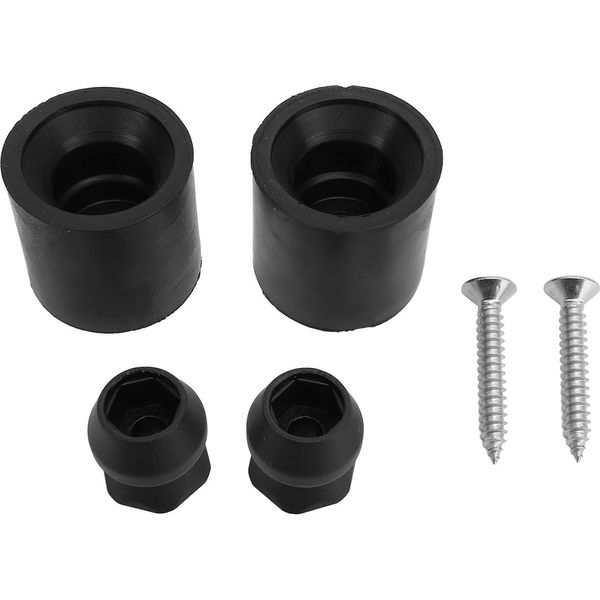 2 Kit Di Supporto Della Porta Del Rimorchio Paraurti In Gomma Protettiva A Prova Di Deformazione Per Rv-image