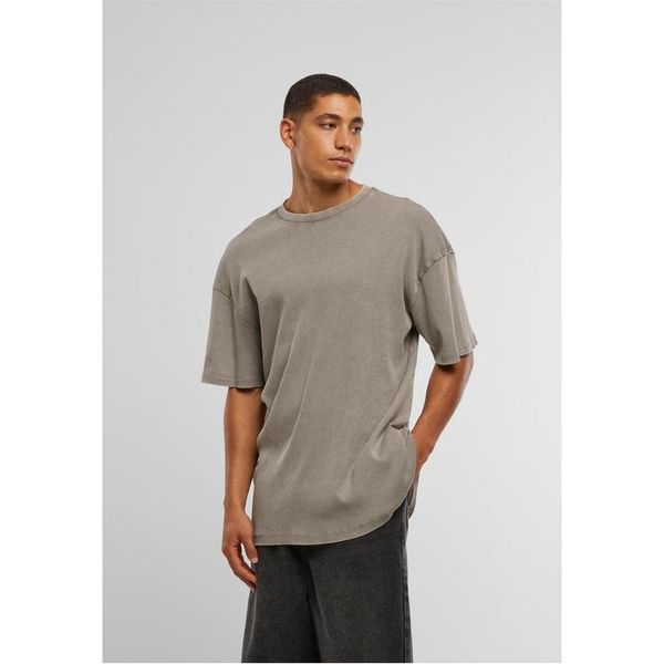Urban Classics T-Shirt Herren Washed Rib Tee Hellgrau Basics 100% Baumwolle Xxl-image