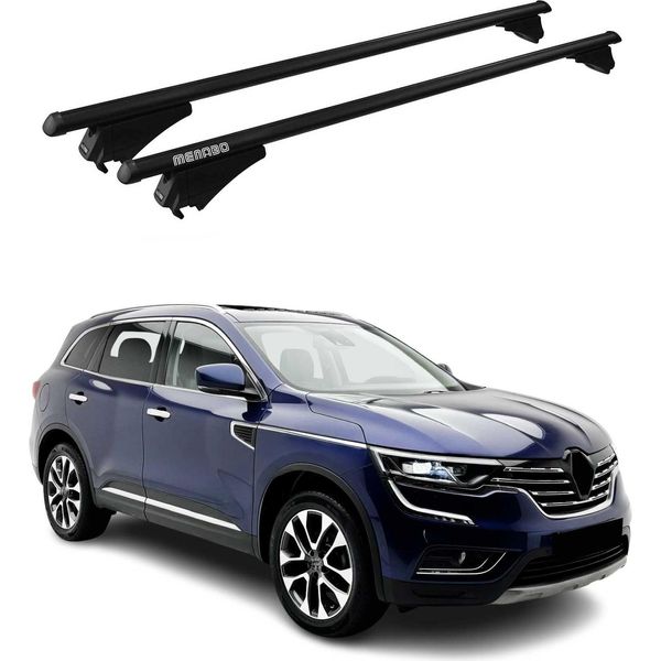 Menabo Portapacchi Base Per Renault Koleos Mk2 2016-2025 75Kg Alluminio Nero-image