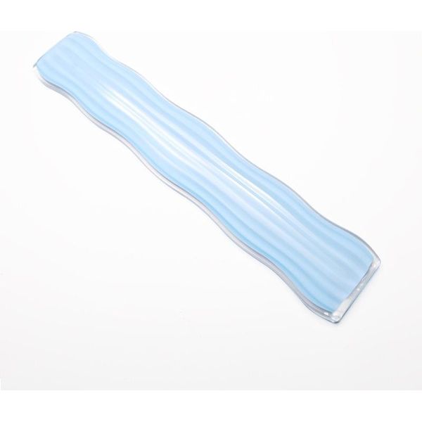 Inf Tappetino Per Tastiera In Silicone Trasparente, Ergonomico, Confortevole Blu-image