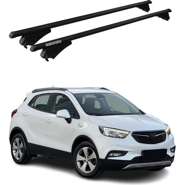 Menabo Portapacchi Base Per Opel Mokka X 2016-2019 75Kg Alluminio Nero 2 Pz-image