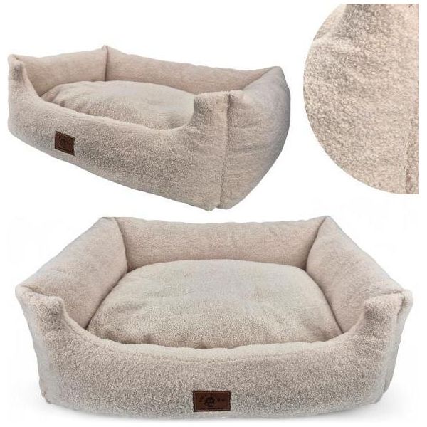 Letto Per Cani Cuscino Lavabile Per Cani Soffice 95X75 Divano Per Cani, Bordi Rialzati-image