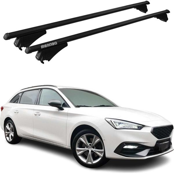 Menabo Portapacchi Base Per Seat Leon 2020-2025 75Kg Alluminio Nero 2 Pz-image