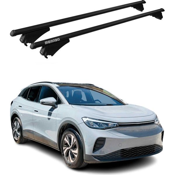 Menabo Portapacchi Base Per Vw ID.4 2020-2025 75Kg Alluminio Nero 2 Pz-image