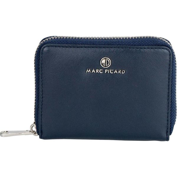 Marc Picard Pelle Portafoglio Umbria Zip Wallet Navy Blu Scuro-image