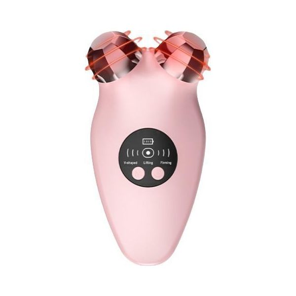 Inf Massaggiatore Viso Ems Microcorrente - Strumento Di Bellezza Domestica Rosa-image