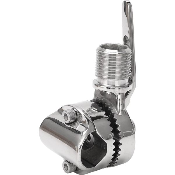 Supporto Per Antenna Vhf Marina In Acciaio Inox 316 Regolabile Per Binari Da 7/8 A 1 Pollice-image