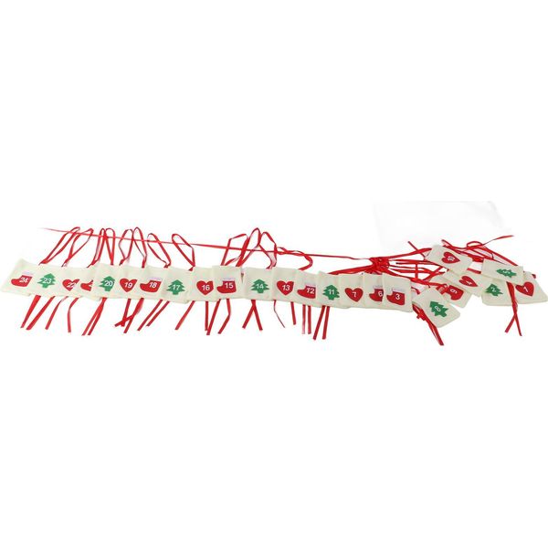 Calendario Dell'avvento Di Natale Borse Appese 24 Giorni Conto Alla Rovescia Calendario Tasca Per La Decorazione Di Festa Celebrazione-image